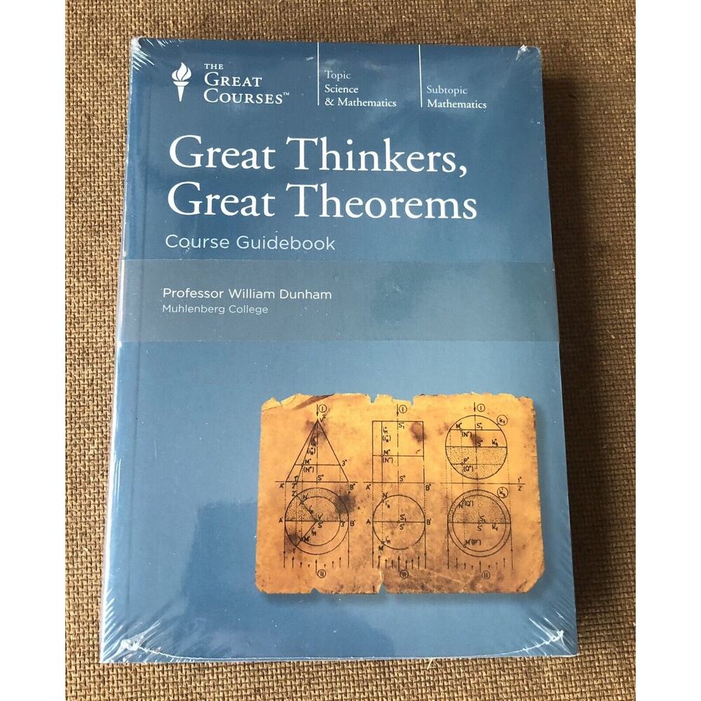 2010 Great Courses Thinkers Theorems Science Euclid Newton DVD & Guidebook New